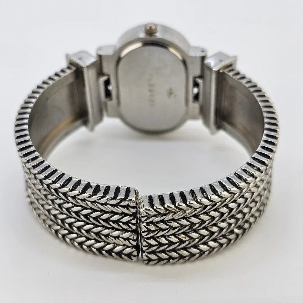 Cuff Women's Watch 34MM Brown Dial Two Tone Bracelet 6